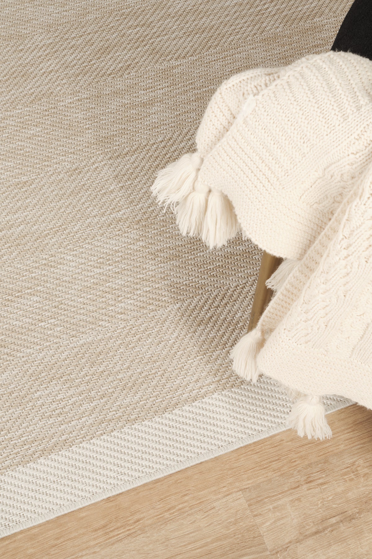 Sisalux 3085 Bej Krem Sisal Dokuma Jüt Kilim Hav Toz Vermez Halı Salon Mutfak Oturma Odası Halısı