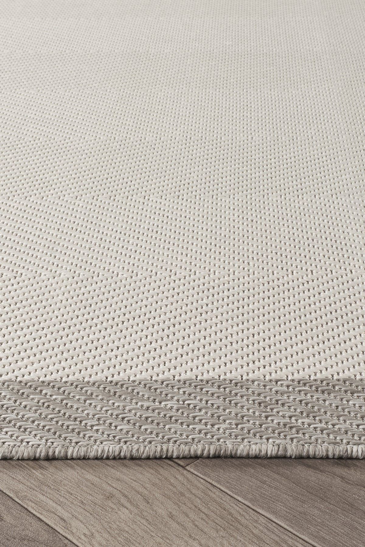 Sisalux 3086 Beyaz Gri Sisal Dokuma Jüt Kilim Hav Toz Vermez Halı Salon Mutfak Oturma Odası Halısı