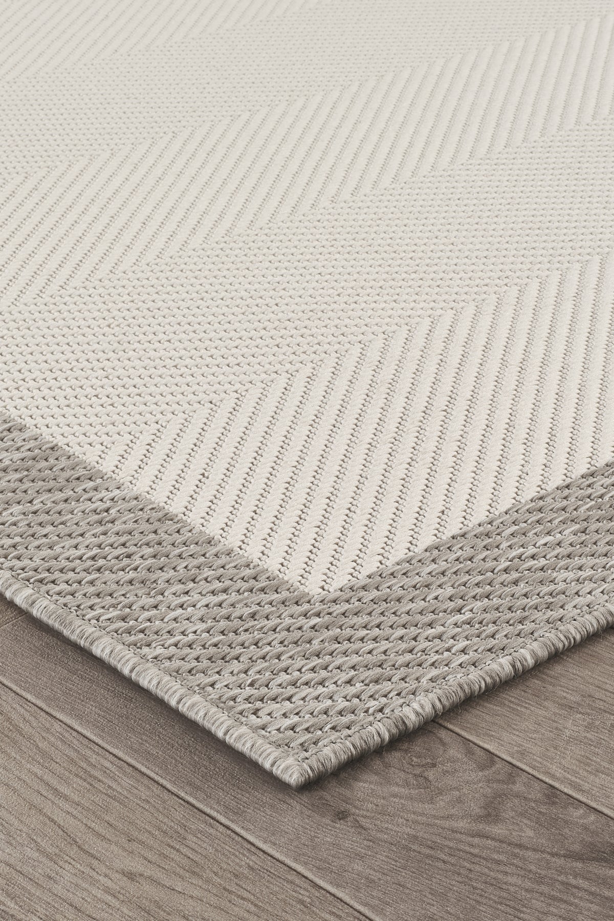 Sisalux 3086 Beyaz Gri Sisal Dokuma Jüt Kilim Hav Toz Vermez Halı Salon Mutfak Oturma Odası Halısı