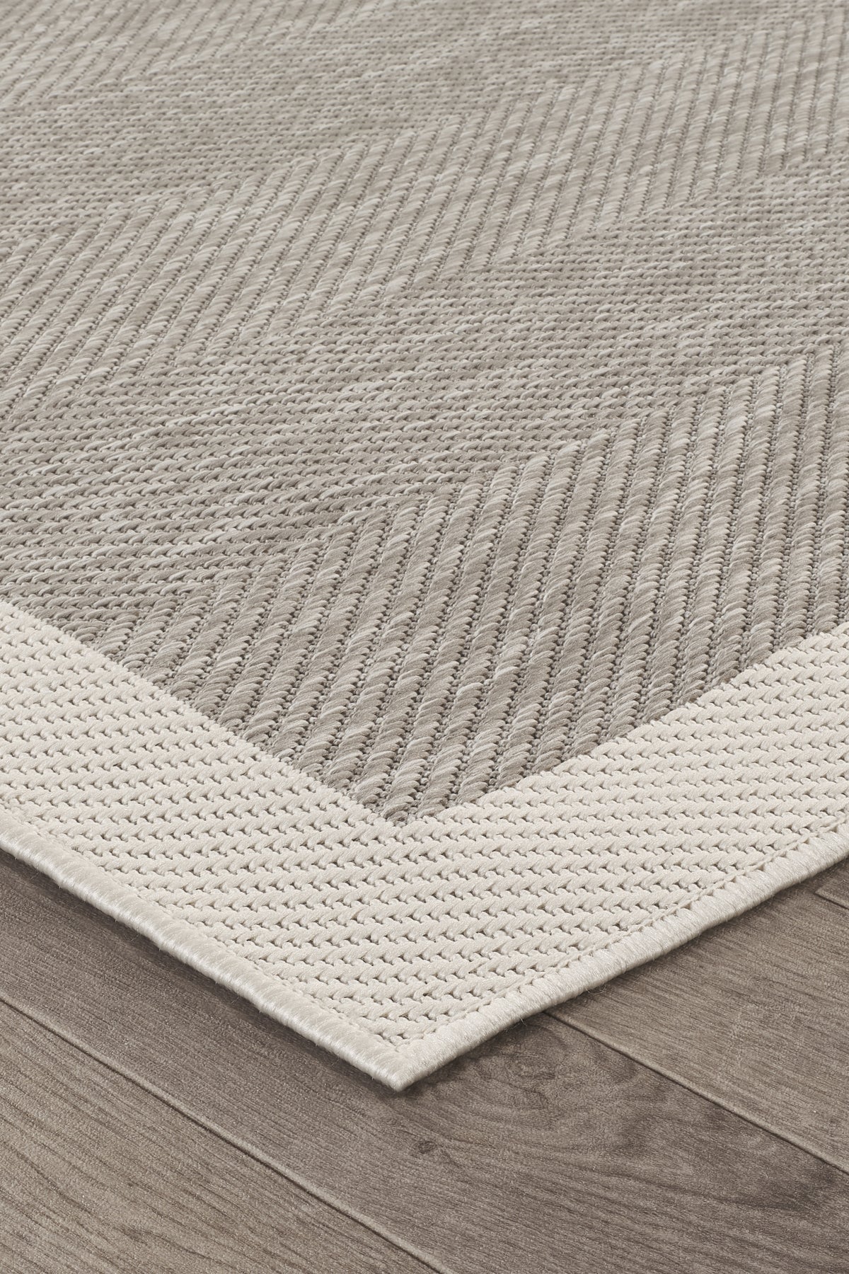 Sisalux 3087 Gri Beyaz Sisal Dokuma Jüt Kilim Hav Toz Vermez Halı Salon Mutfak Oturma Odası Halısı