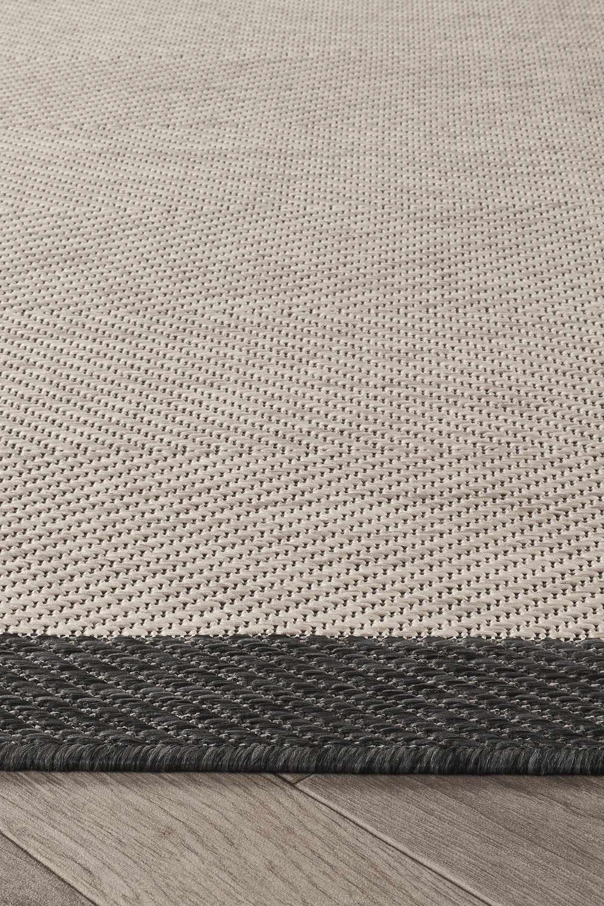 Sisalux 3088 Gri Antrasit Yuvarlak Sisal Dokuma Jüt Kilim Hav Toz Vermez Mutfak Oturma Odası Halısı
