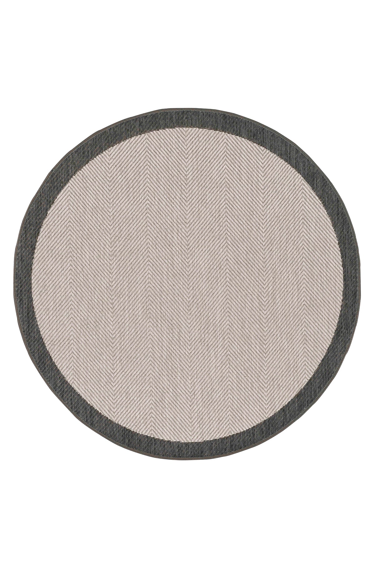 Sisalux 3088 Gri Antrasit Yuvarlak Sisal Dokuma Jüt Kilim Hav Toz Vermez Mutfak Oturma Odası Halısı