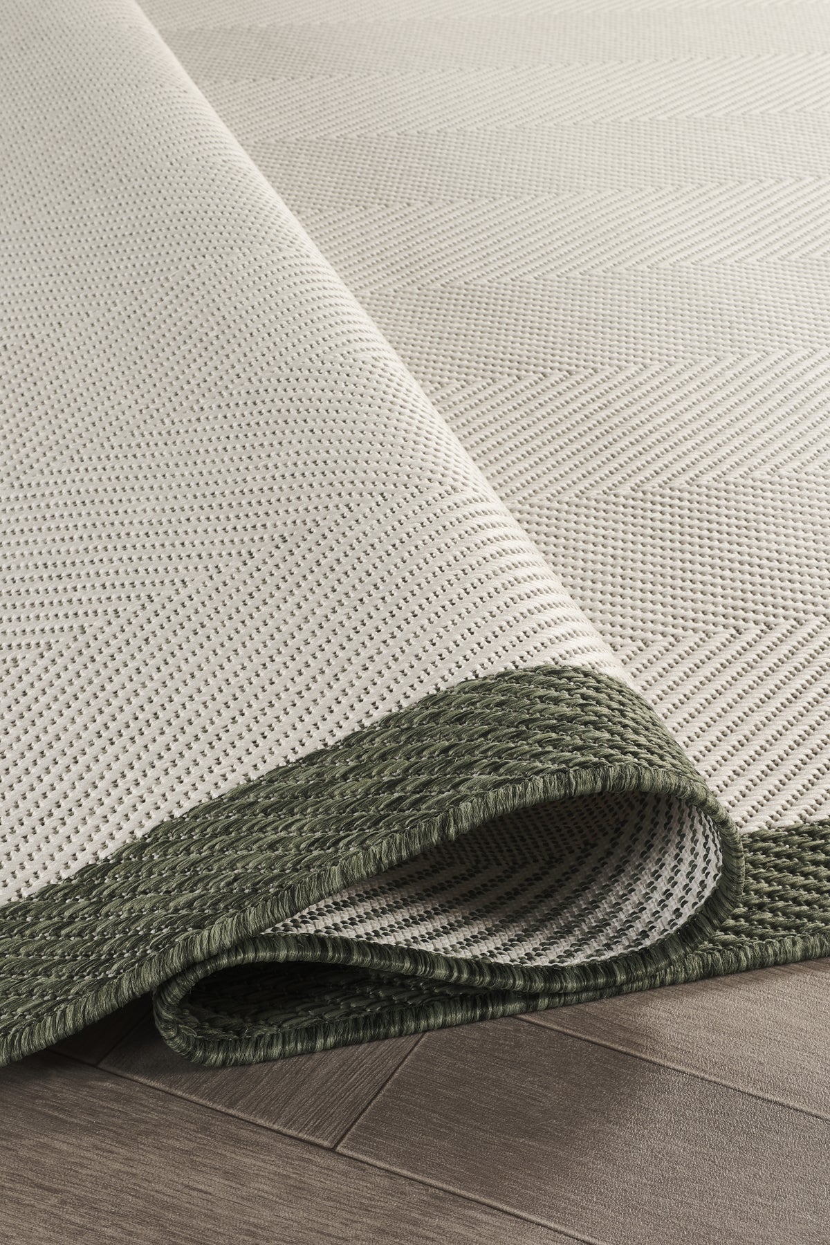 Sisalux 3090 Krem Yeşil Sisal Dokuma Jüt Kilim Hav Toz Vermez Halı Salon Mutfak Oturma Odası Halısı