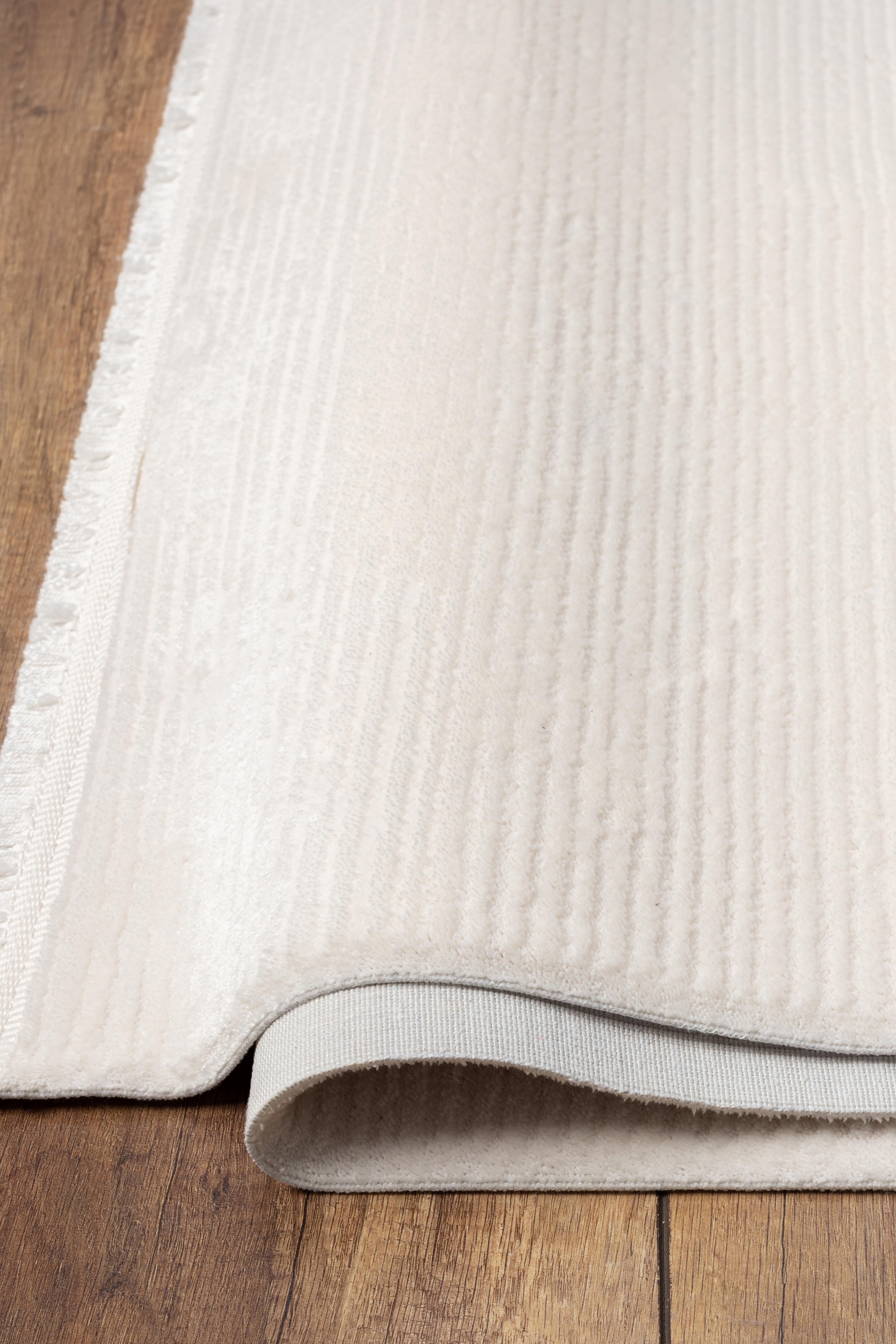 Universal A0296 Krem Uzun Ömürlü Yumuşak Dokulu Salon Mutfak Koridor Oturma Odası Yolluk Halı