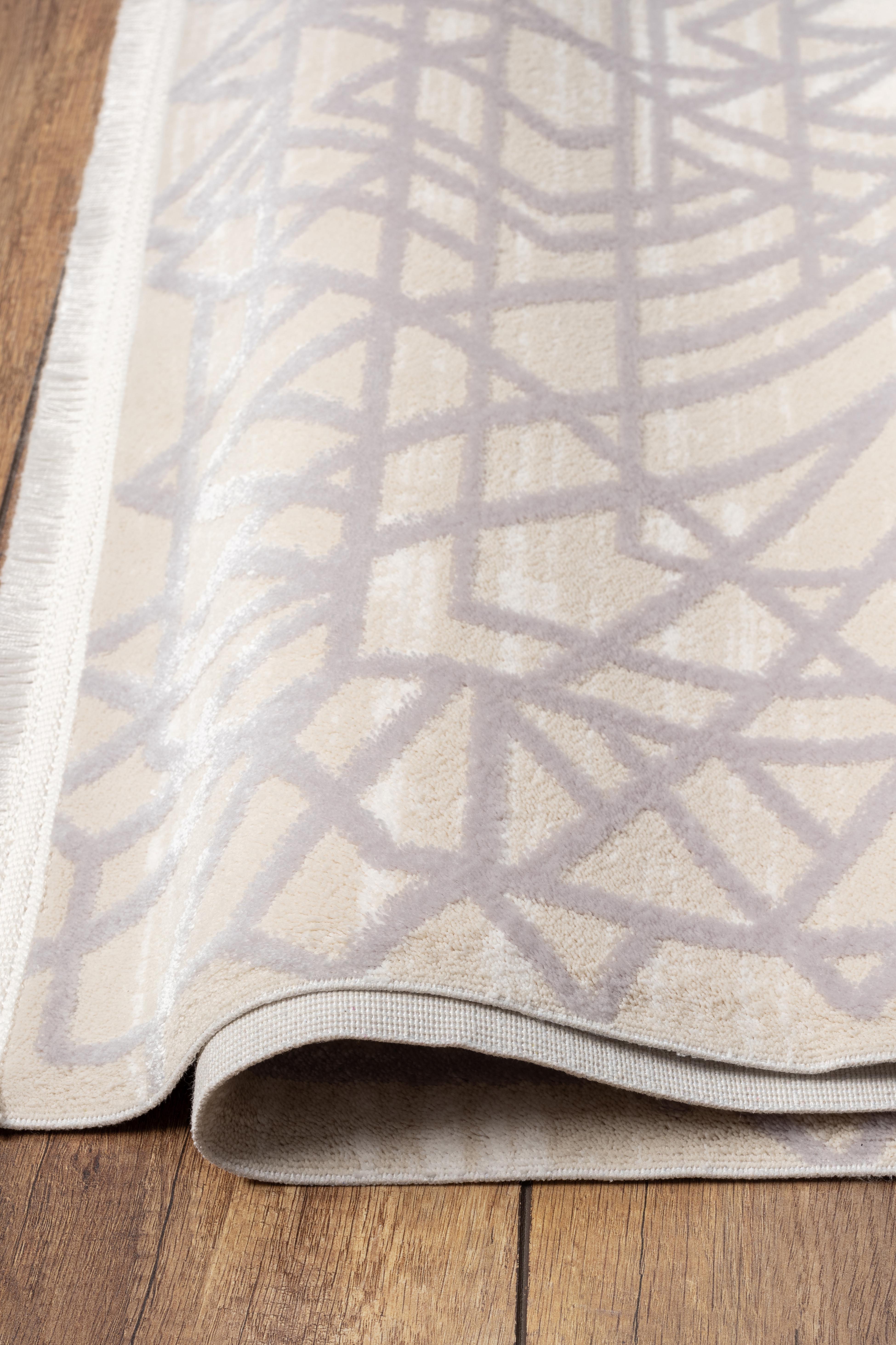 Universal UV001 Bej Uzun Ömürlü Yumuşak Dokulu Salon Mutfak Koridor Oturma Odası Yolluk Halı