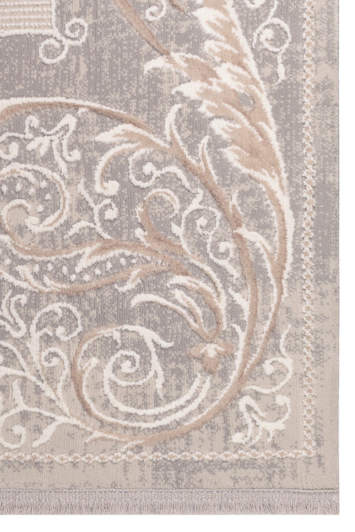 Vavien 1375 Bej Yumuşak Dokulu Salon Mutfak Koridor Oturma Odası Yolluk Halı Makine Halısı