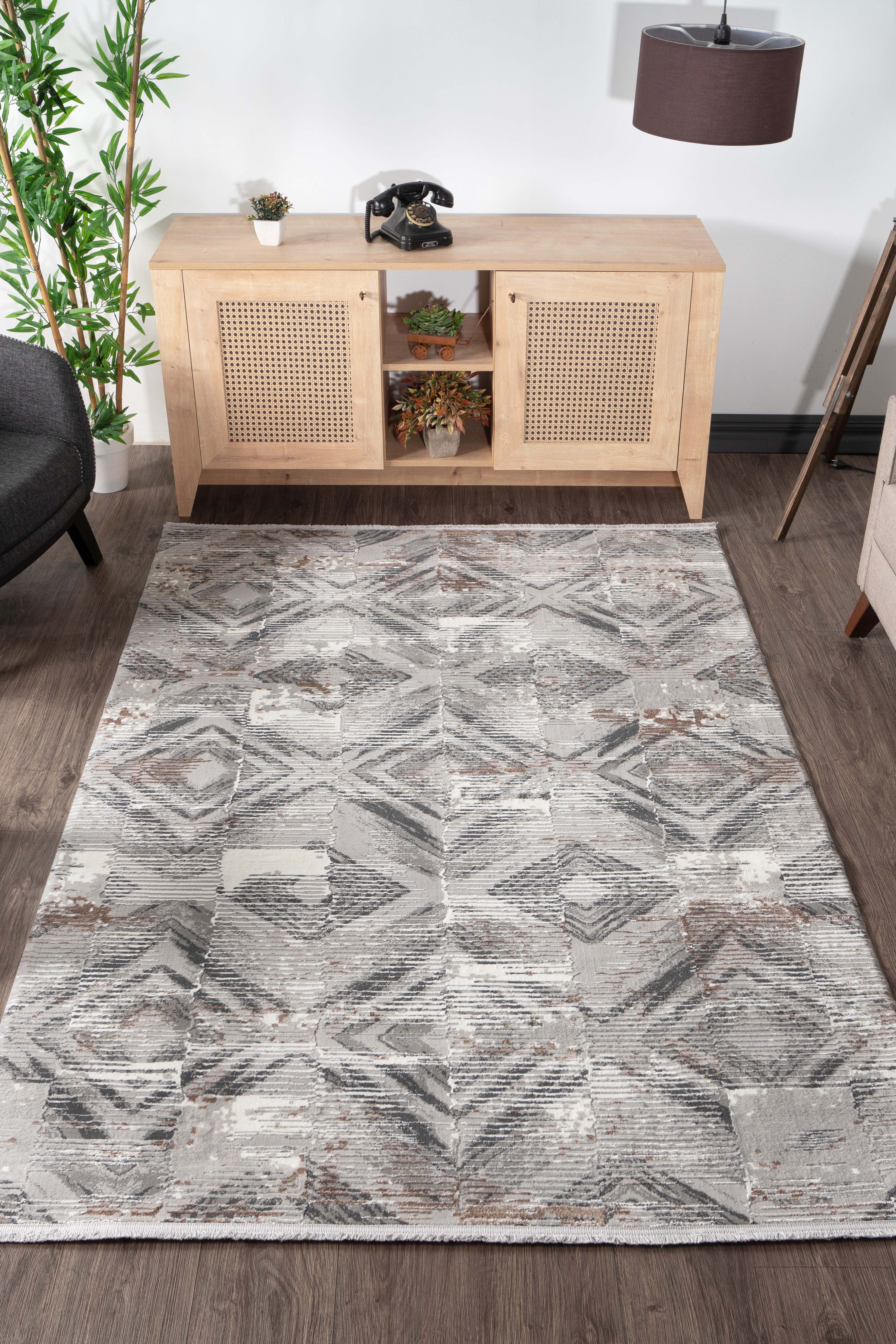 Vavien 1380 Çok Renkli Yumuşak Dokulu Salon Mutfak Koridor Oturma Odası Yolluk Halı Makine Halısı