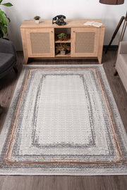 Vavien 1382 Bej Yumuşak Dokulu Salon Mutfak Koridor Oturma Odası Yolluk Halı Makine Halısı