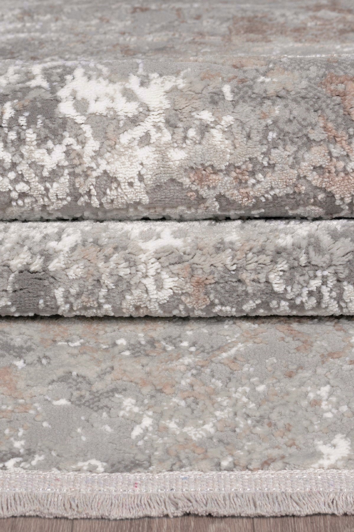 Vavien 1383 Gri Yumuşak Dokulu Salon Mutfak Koridor Oturma Odası Yolluk Halı Makine Halısı