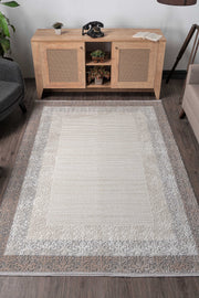 Vavien 1435 Bej Yumuşak Dokulu Salon Mutfak Koridor Oturma Odası Yolluk Halı Makine Halısı