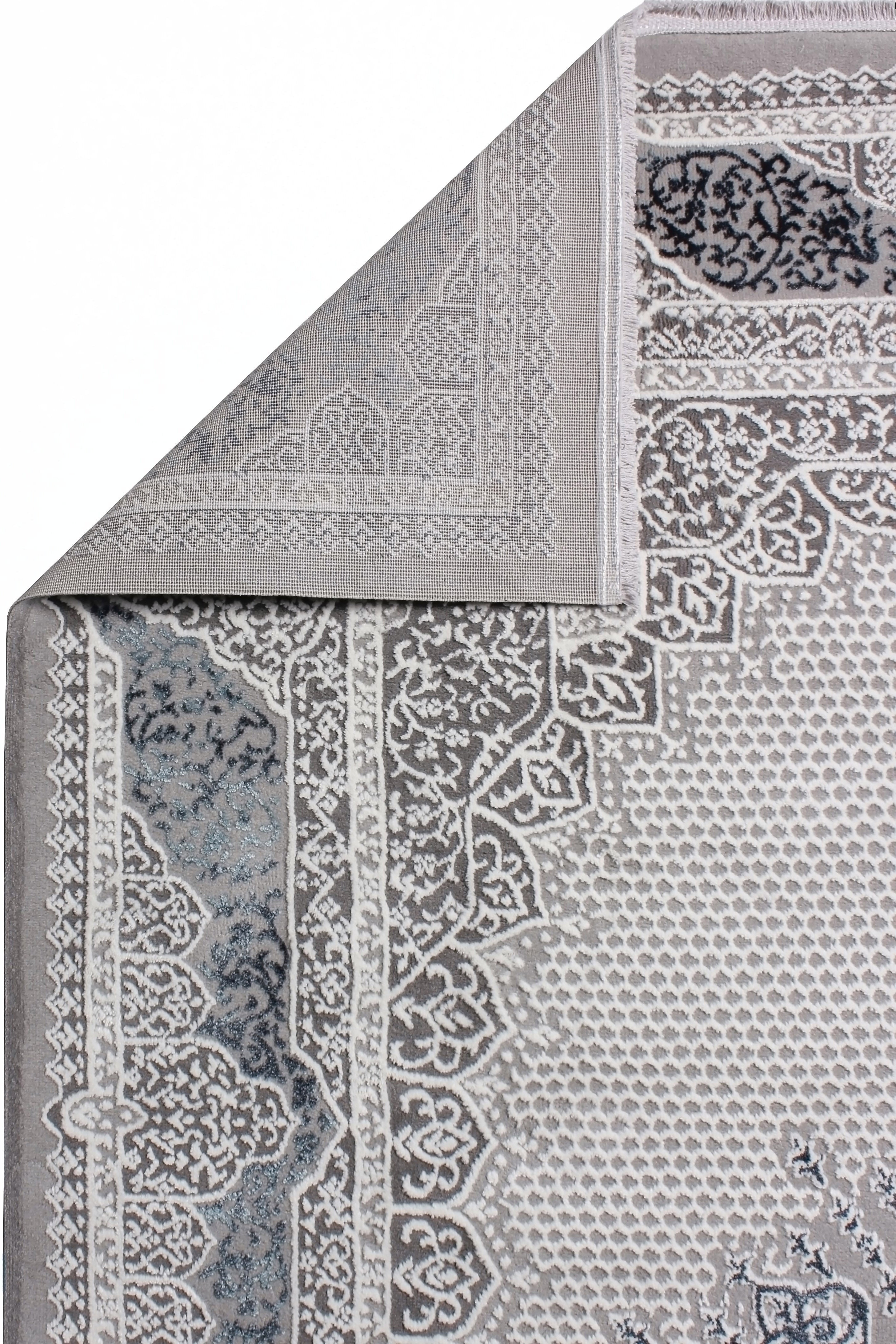 Vavien A0074 Gri Yumuşak Dokulu Salon Mutfak Koridor Oturma Odası Yolluk Halı Makine Halısı