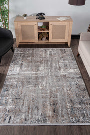 Vavien A0076 Gri Yumuşak Dokulu Salon Mutfak Koridor Oturma Odası Yolluk Halı Makine Halısı