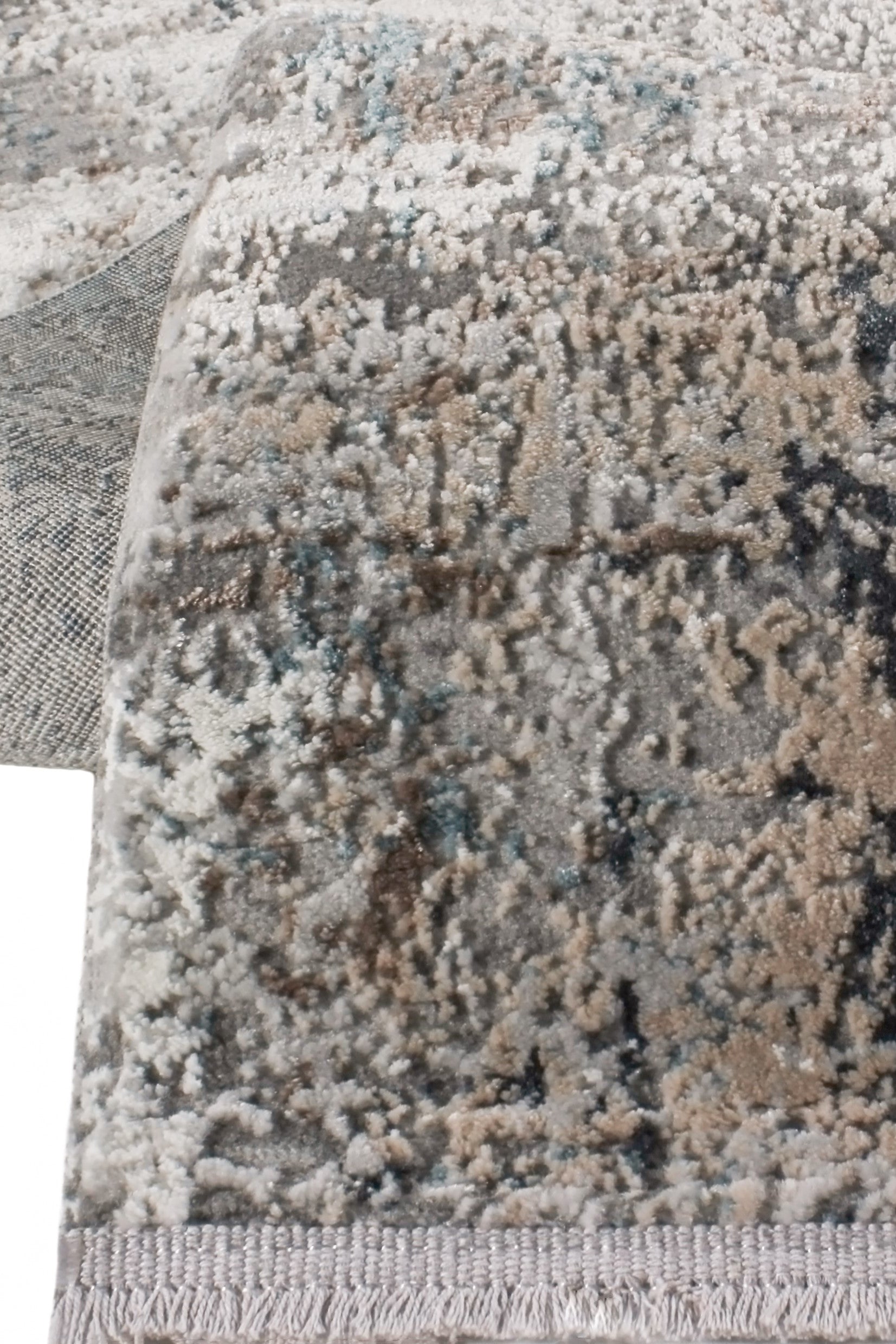 Vavien A0076 Gri Yumuşak Dokulu Salon Mutfak Koridor Oturma Odası Yolluk Halı Makine Halısı