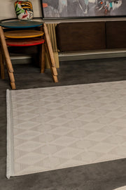 Zenta ZN004 Krem Hav Toz Vermez Salon Mutfak Koridor Oturma Odası Yolluk Halı Makine Halısı