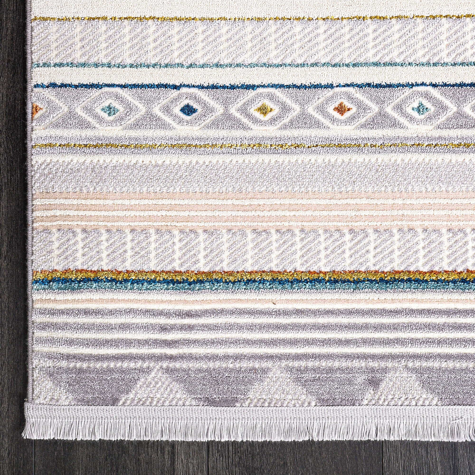 Zenta ZN005 Çok Renkli Hav Toz Vermez Salon Mutfak Koridor Oturma Odası Yolluk Halı Makine Halısı