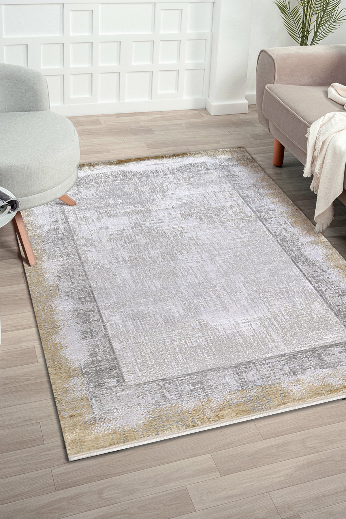 Zett ZE004 Mehrfarbiger, strapazierfähiger, weicher Teppich für Wohnzimmer, Küche, Flur und Sitzecke