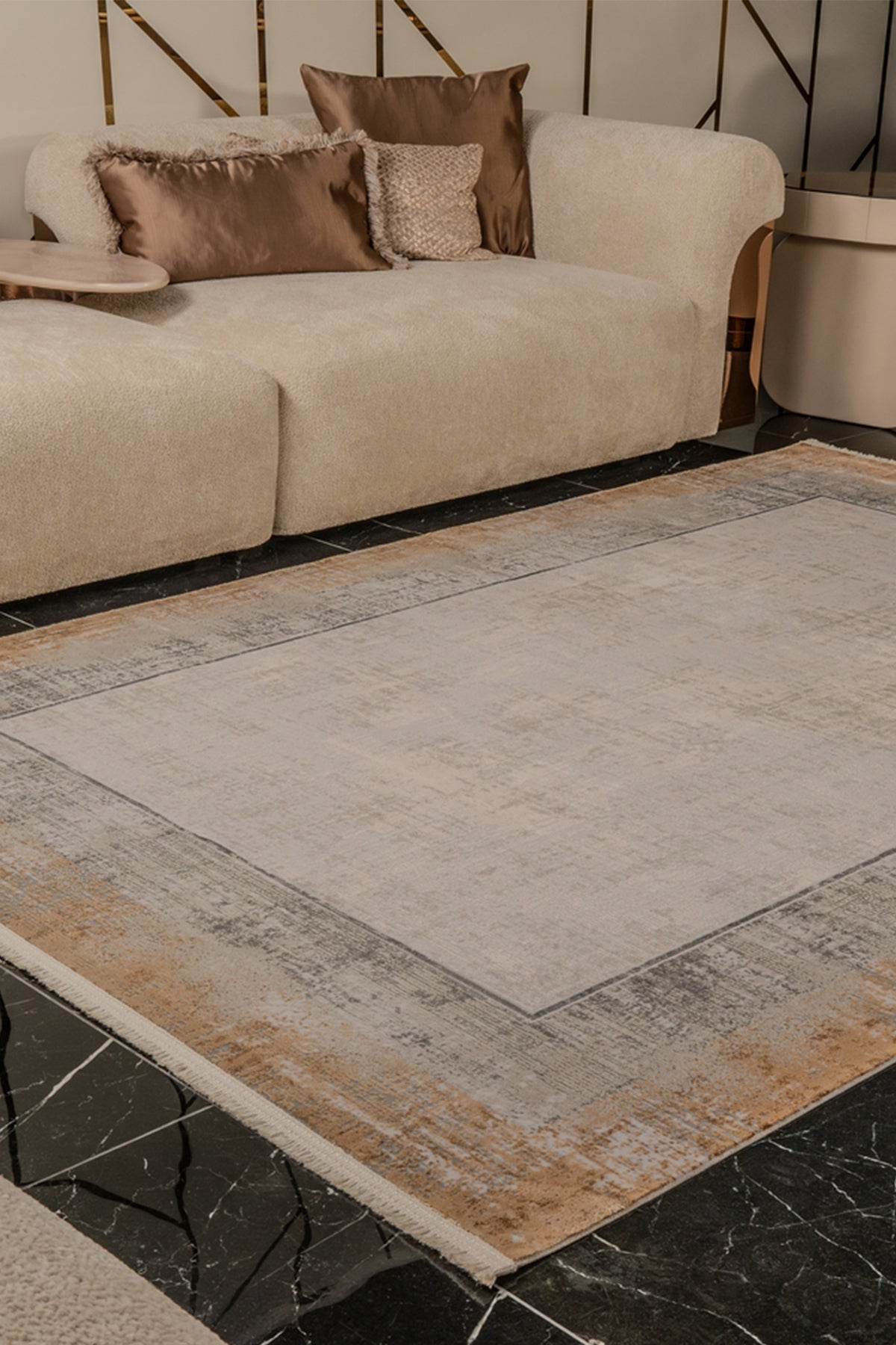 Zett ZE004 Multicolored, Durable, Soft Textured Rug for Living Room, Kitchen, Hallway, and Sitting Room