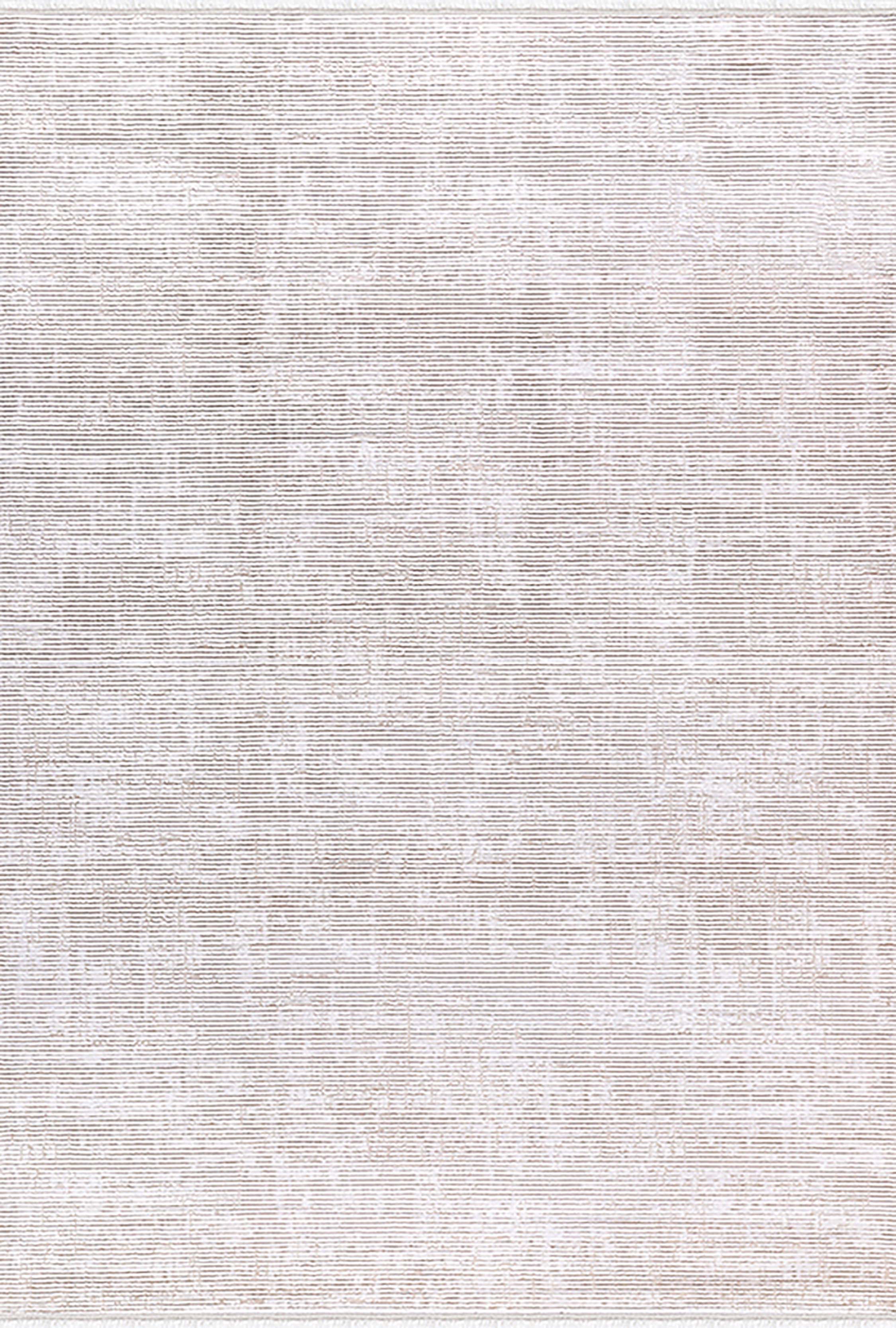 Zett ZE008 White Durable Soft Textured Living Room Kitchen Hallway Sitting Room Runner Rug