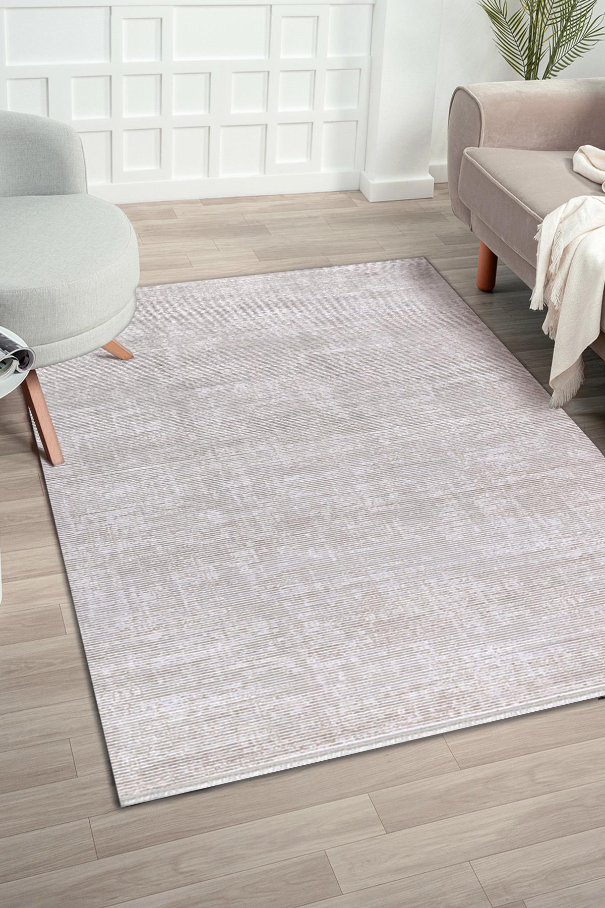 Zett ZE008 White Durable Soft Textured Living Room Kitchen Hallway Sitting Room Runner Rug