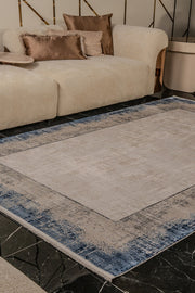 Zett ZE009 Multicolored, Durable, Soft Textured Rug for Living Room, Kitchen, Hallway, and Sitting Room
