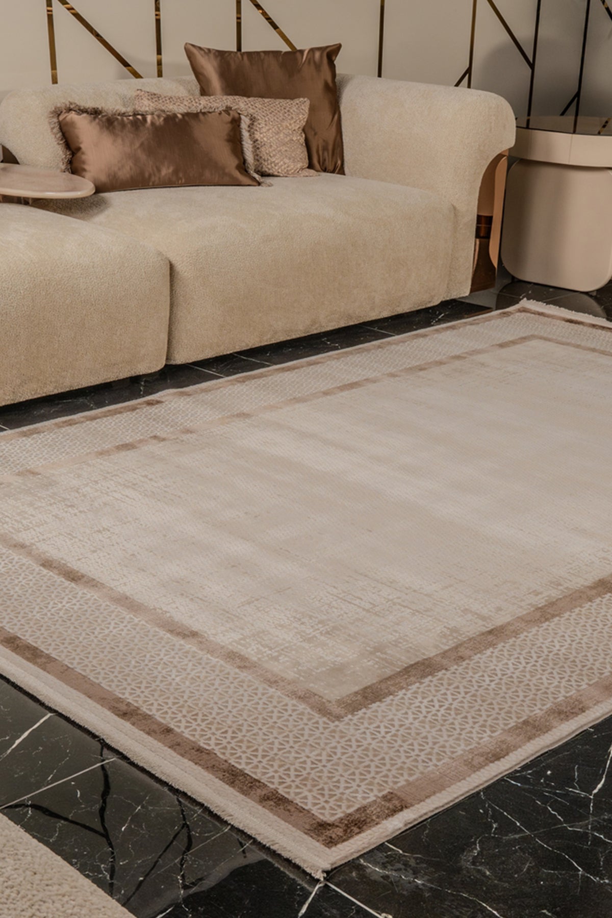 Zett ZE010 Mehrfarbiger, strapazierfähiger, weicher Teppich für Wohnzimmer, Küche, Flur und Sitzecke