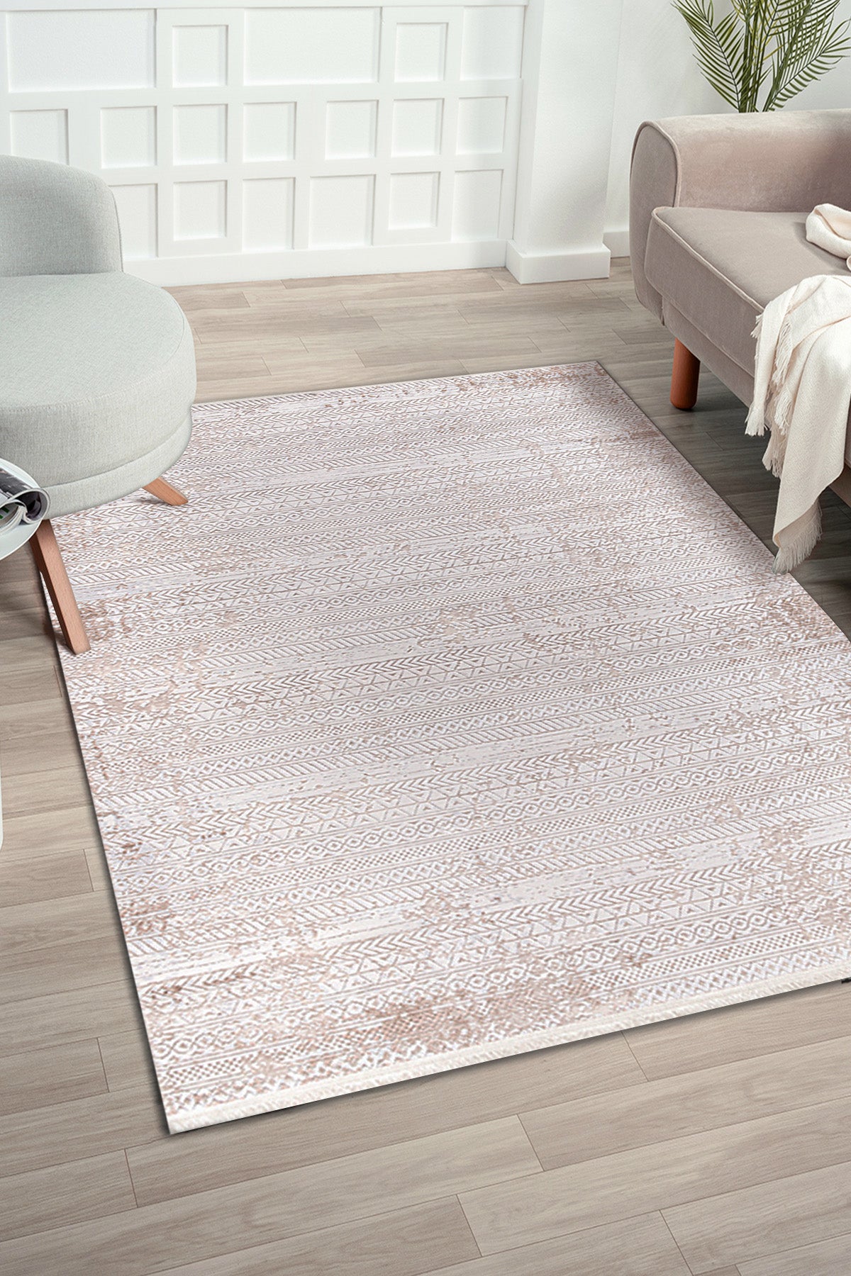 Zett ZE012 Mehrfarbiger, strapazierfähiger, weicher Teppich für Wohnzimmer, Küche, Flur und Sitzecke